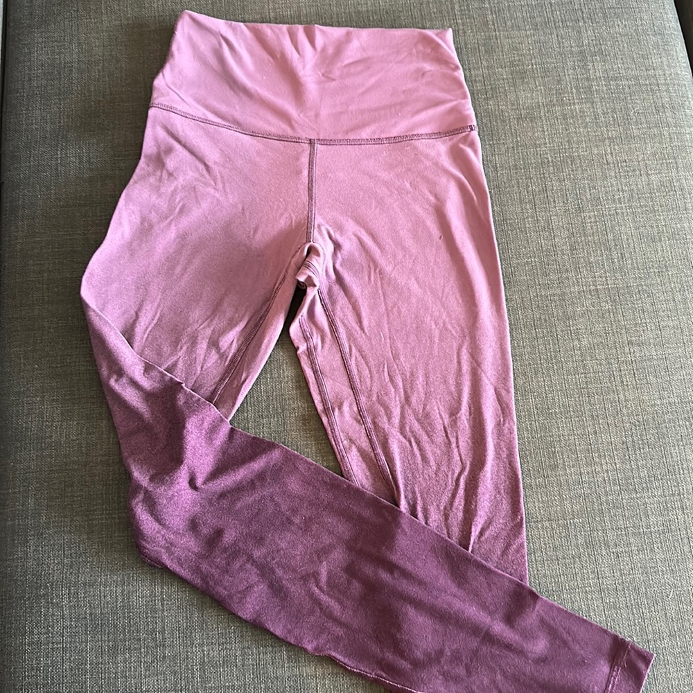 Lululemon purple ombré leggings size 2